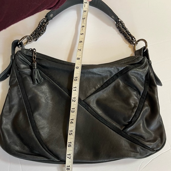 Cole Haan Maria Sharapova Collab buttery soft Lamb Leather small black h… - Picture 13 of 15